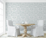 Garden Chinoiserie Blue Dusk by NextWall Peel & Stick Chinoiserie Vinyl Peel & Stick Wallpaper – NextWall NW51202