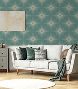Stellar Geo Seabreeze by NextWall Peel & Stick Geometric Peel & Stick Wallpaper – NextWall NW53004
