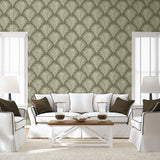 Grassland Palm Charcoal & Sand by NextWall Peel & Stick Botanical Wallpaper – NextWall NW53805