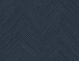 Dark blue chevron stripe peel and stick wallpaper