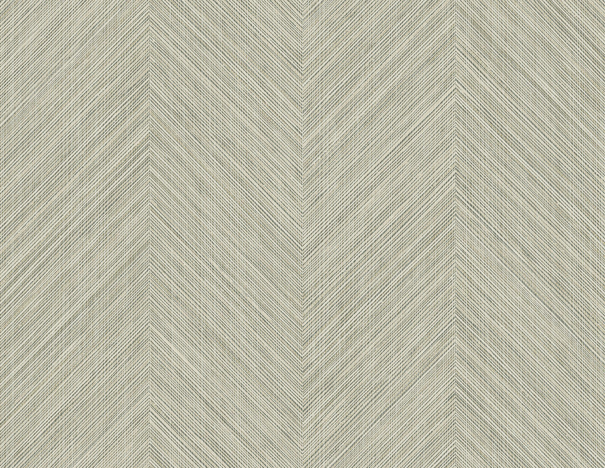 Neutral beige chevron stripe peel and stick wallpaper pattern