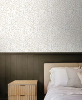 Willow Trail Neutral by NextWall Peel & Stick Botanical Vine Wallpaper – NextWall NW54706