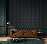 Classic Plaid Deep Blue by NextWall Peel & Stick Plaid Wallpaper – NextWall NW55102
