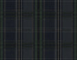 NextWall Classic Plaid peel and stick wallpaper in deep blue with a straight-match traditional plaid pattern.