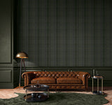 Classic Plaid Evergreen by NextWall Peel & Stick Plaid Peel & Stick Wallpaper – NextWall NW55104
