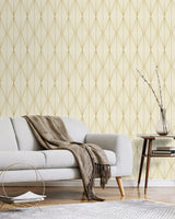 Geo Diamond Goldenrod by NextWall Peel & Stick Geometric Peel & Stick Wallpaper – NextWall NW55805