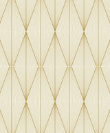 Geo Diamond goldenrod metallic geometric peel and stick wallpaper pattern