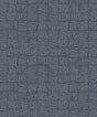 Organic Squares peel and stick wallpaper in Blue Denim with curved-line geometric squares pattern