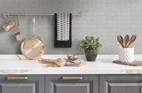 Organic Squares Fog Grey by NextWall Peel & Stick Geometric Peel & Stick Wallpaper – NextWall NW55908
