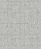 Fog grey organic square geometric pattern peel and stick wallpaper