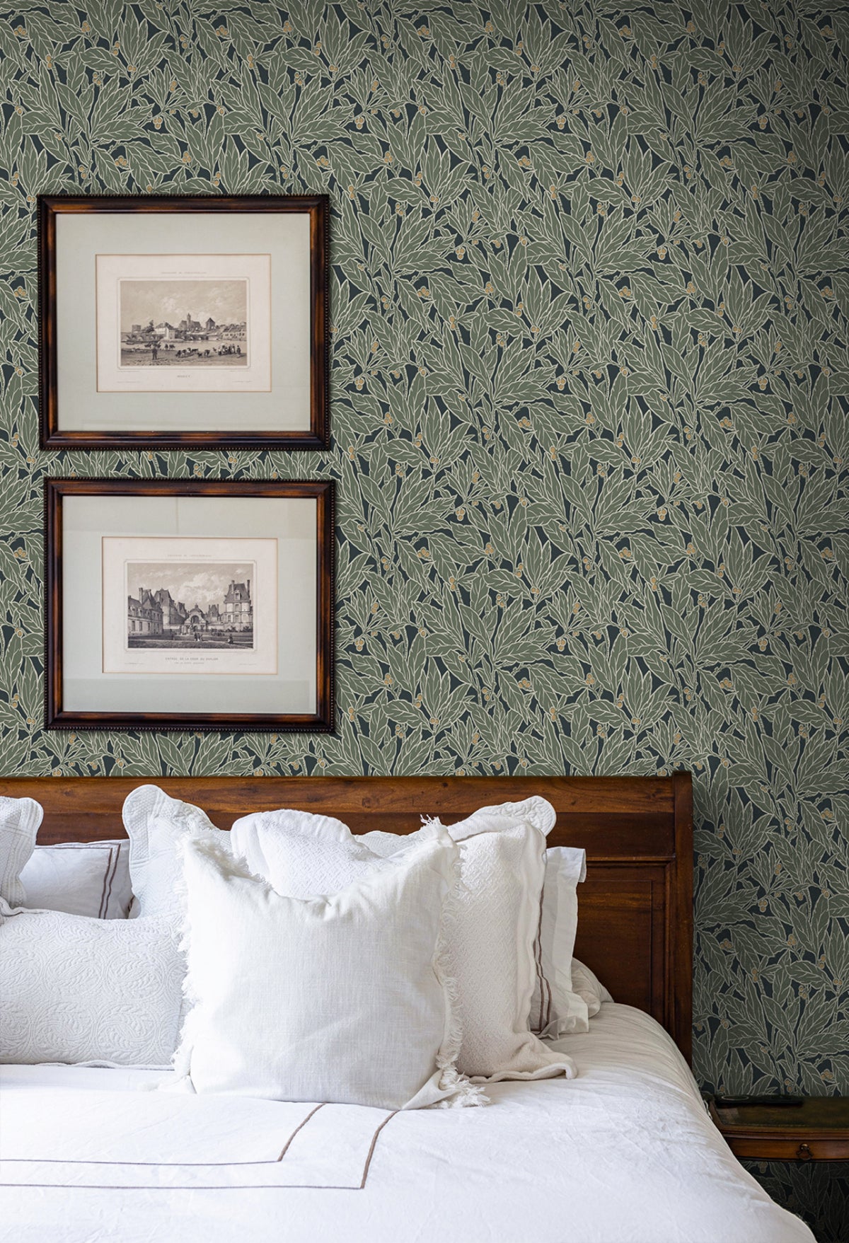 Berry and Leaf Rosemary by NextWall Peel & Stick Botanical Peel & Stick Wallpaper – NextWall NW56004