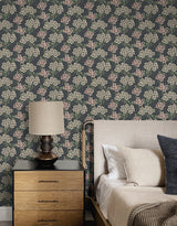 Floral Vine Smoke & Laurel Green by NextWall Peel & Stick Botanical Wallpaper – NextWall NW56110