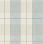 Lenox Hill Plaid peel and stick wallpaper in blue and beige