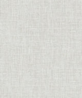 Silas Faux Linen peel and stick wallpaper in Marshmallow (off-white linen texture) by NextWall, SKU NW57800