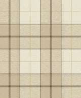 Latte beige plaid peel and stick wallpaper pattern