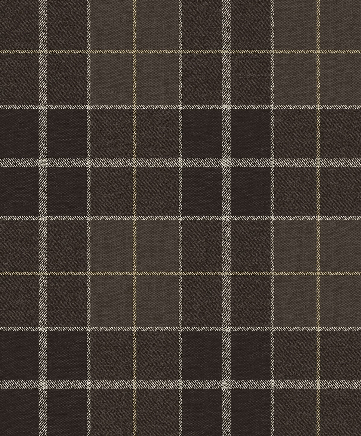NextWall Altarinda Plaid peel and stick wallpaper in Coffee brown plaid pattern