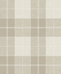 NextWall Altarinda Plaid peel and stick wallpaper in Creme Brulee beige