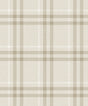 French vanilla beige Calverlay Plaid peel and stick wallpaper pattern