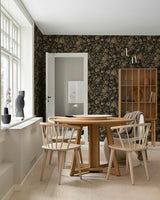 Vintage Bird Garden Spice & Green Ash by NextWall Peel & Stick Vintage Botanical Wallpaper – NextWall NW58505