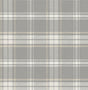 Daydream Grey plaid peel and stick wallpaper pattern in grey, white, and warm beige