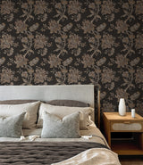 Anelda Jacobean Ironwork & Russett by NextWall Peel & Stick Floral Peel & Stick Wallpaper – NextWall NW59100