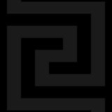 Geometric Maze Onyx peel and stick wallpaper with a dark metallic geometric maze pattern