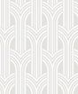 Pearl metallic geometric arches pattern peel and stick wallpaper