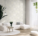 Lotus Garden Floral Pearl by NextWall Peel & Stick Floral Peel & Stick Wallpaper – NextWall NW59700