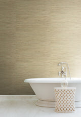 River Grass Green Grasscloth Wallpaper with Woven Natural Texture - York NZ0780