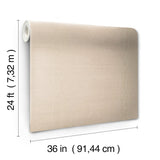 Maguey Sisal Taupe Grasscloth Wallpaper, Traditional Style - York NZ0791NW