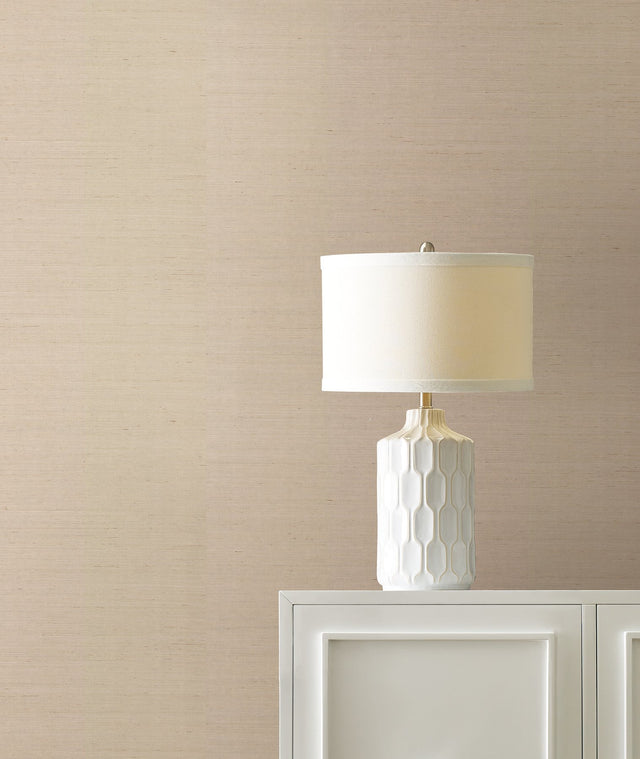 Maguey Sisal Taupe Grasscloth Wallpaper, Traditional Style - York NZ0791NW