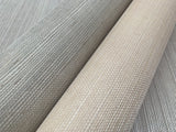 Sisal Grasscloth Grey & Taupe Wallpaper with Natural Weave Texture - York NZ0791