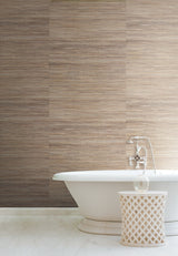 Raw Jute Grasscloth Metallic Wallpaper in Metallic - York NZ0796
