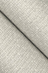 Tatami Weave Pale Grey Grasscloth Wallpaper, Paper Weave Texture - York OG0525GV