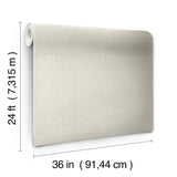 Tatami Weave Pale Grey Grasscloth Wallpaper, Paper Weave Texture - York OG0525GV
