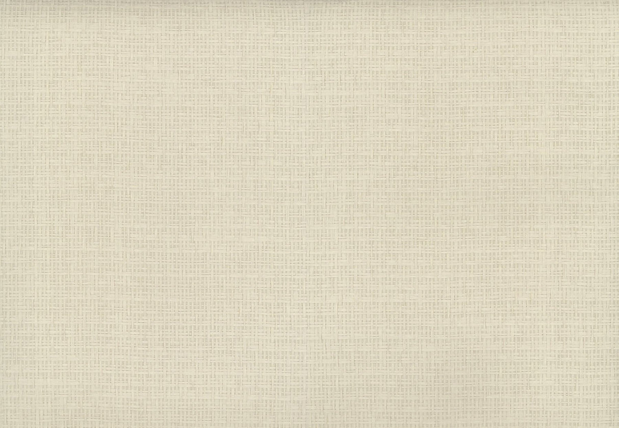 Tatami Weave Natural Cream Wallpaper with Paper Weave Grasscloth Texture - York OG0526GV