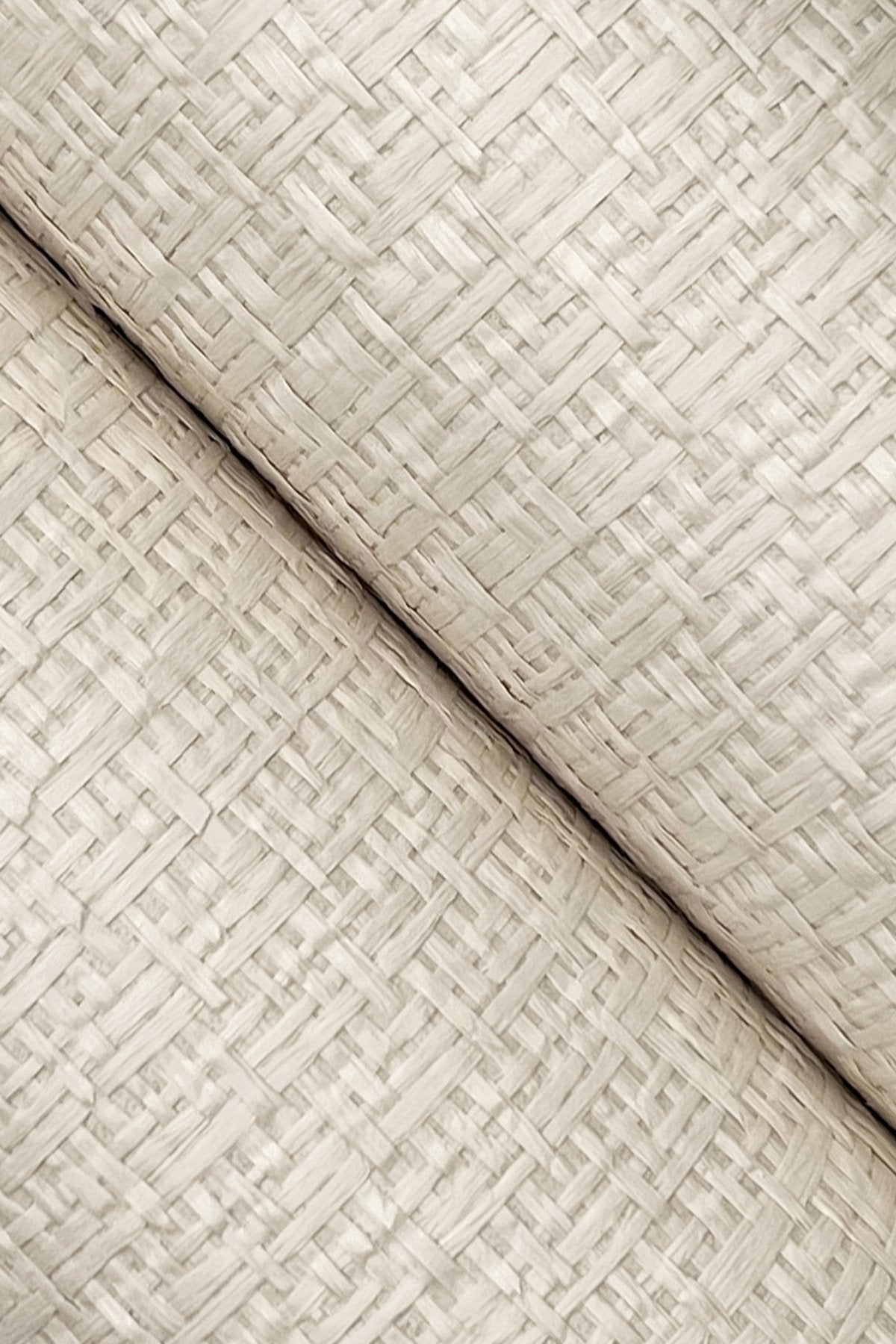 Tatami Weave Natural Cream Wallpaper with Paper Weave Grasscloth Texture - York OG0526GV
