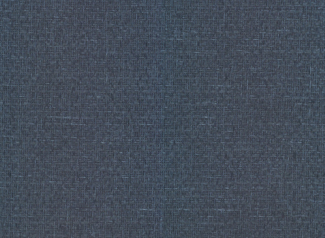 Tatami Weave Navy Wallpaper with Traditional Grasscloth Paper Weave - York OG0529GV