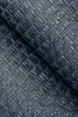 Tatami Weave Navy Wallpaper with Traditional Grasscloth Paper Weave - York OG0529GV