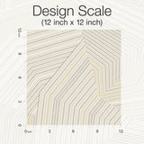 Dotted Maze Taupe Wallpaper with Metallic Geometric Dotted Lines - York OI0612