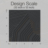 Dotted Maze Black Metallic Geometric Wallpaper - York OI0614