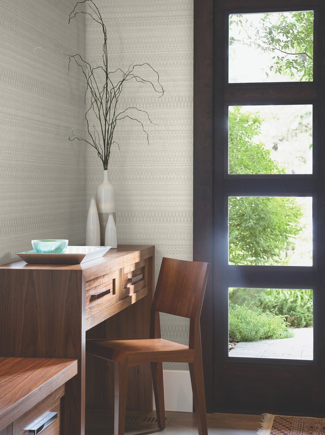 Tapestry Stitch Beige Wallpaper