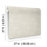 Wicker Dot Light Taupe Metallic Geometric Wallpaper - York OI0633