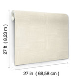 Wicker Dot Beige Wallpaper with Metallic Geometric Weave - York OI0635