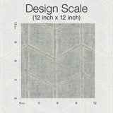 Flatiron Geometric Grey Sky Wallpaper with Metallic Chevron Herringbone Style - York OI0641