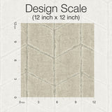 Flatiron Geometric Taupe Wallpaper with Metallic Chevron & Houndstooth Motif - York OI0643
