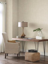 Flatiron Geometric Taupe Wallpaper with Metallic Chevron & Houndstooth Motif - York OI0643