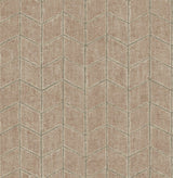 Flatiron Geometric Brick Wallpaper with Raised Ink Chevron Texture - York OI0646