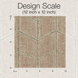 Flatiron Geometric Brick Wallpaper with Raised Ink Chevron Texture - York OI0646