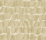 Brushed Ink Gold Wallpaper with Abstract Brushstroke Pattern - York OI0652